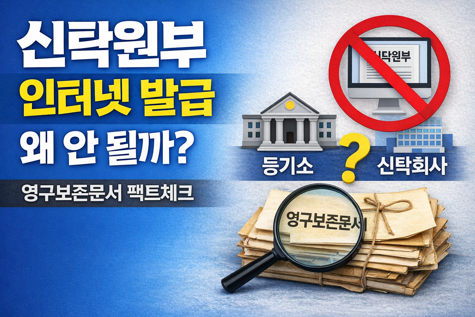 신탁원부 인터넷 발급 방법