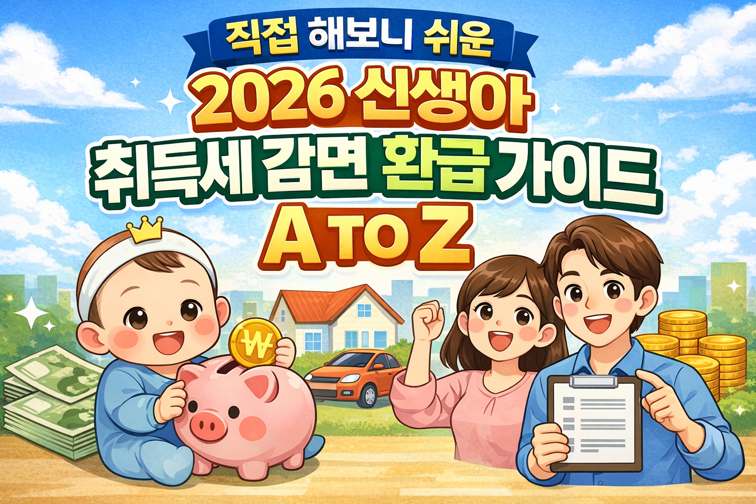 2026 신생아 취득세 감면 환급 가이드에 대한 총정리