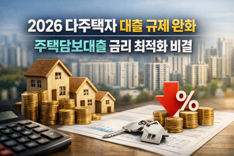 2026 다주택자 대출 규제완화와 주택담보대출 금리 최적화 비결에 관한