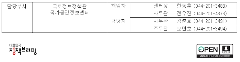 국토교통부 국가공간정보센터 조상땅찾기 민원 안내 및 연락처