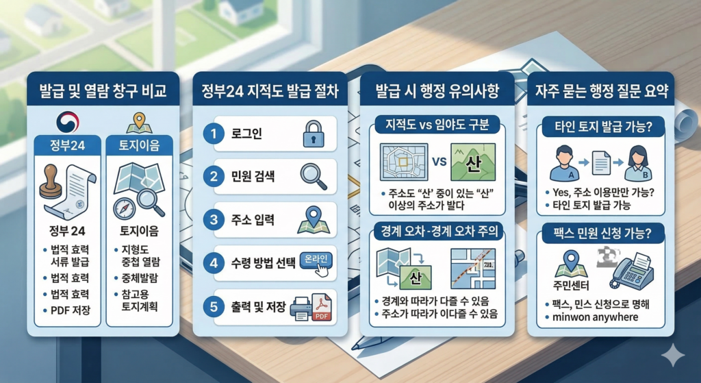 2026 지적도 임야도 발급방법 가이드 