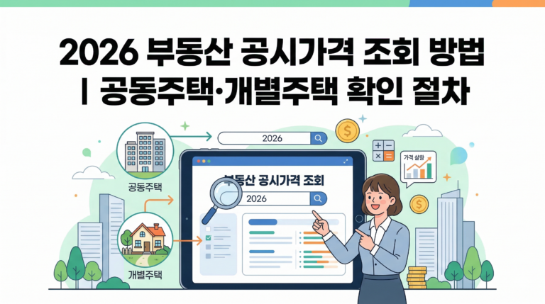 2026 부동산 공시가격 조회 방법 가이드